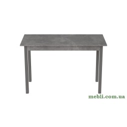 Стіл кухонний Ferrum-decor Маріо 75x120x80 Сірий ДСП Бетон 16мм