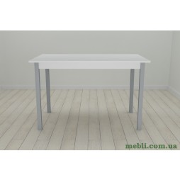 Стіл кухонний Ferrum-decor Маріо 75x120x80 Сірий ДСП Біле 16мм