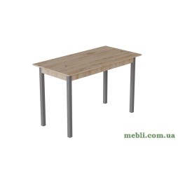 Стіл кухонний Ferrum-decor Маріо 75x120x80 Сірий ДСП Сан-Марино 16мм