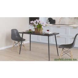 Кухонний стіл Марсель 30 Ferrum-decor 75x120x60 Чорний метал ДСП Сосна Кембра 32 мм