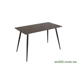 Кухонний стіл Марсель 40 Ferrum-decor 75x120x60 Чорний метал ДСП Венге Магія