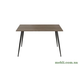 Кухонний стіл Марсель 40 Ferrum-decor 75x120x60 Чорний метал ДСП Дуб Сонома Трюфель