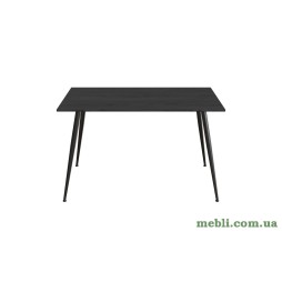 Кухонний стіл Марсель 40 Ferrum-decor 75x120x60 Чорний метал ДСП Сосна Кембра