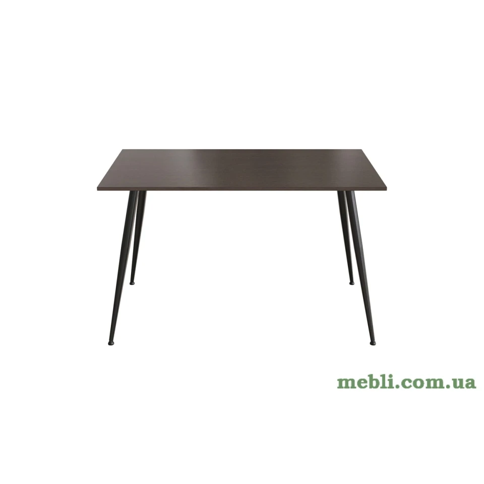 Кухонний стіл Марсель 40 Ferrum-decor 75x120x70 Чорний метал ДСП Венге Магія