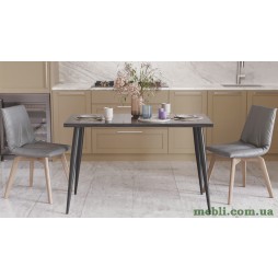 Кухонний стіл Марсель 50 Ferrum-decor 75x120x70 Чорний метал ДСП Сосна Кембра 32 мм