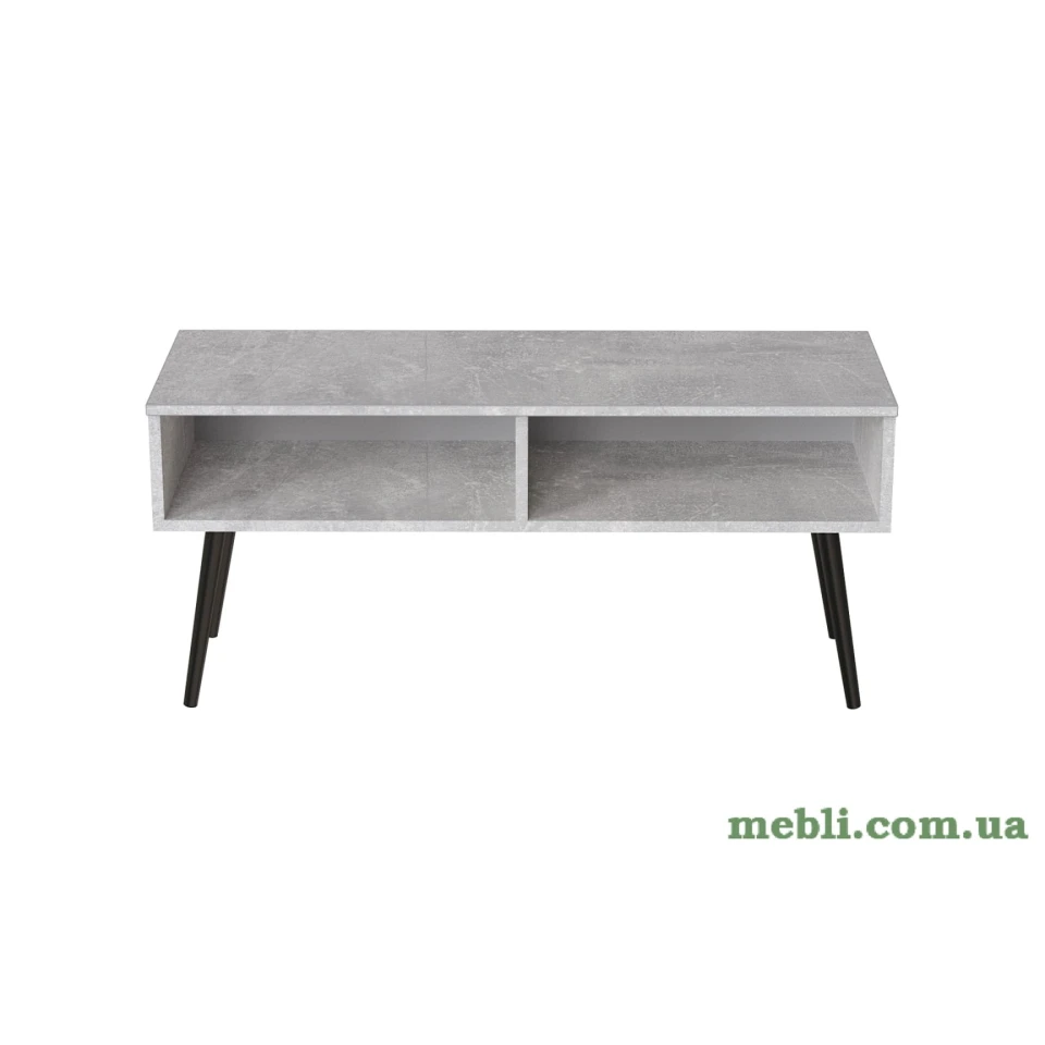Тумба під ТВ Невада Ferrum-decor 45x100x38 Чорний метал ДСП Бетон
