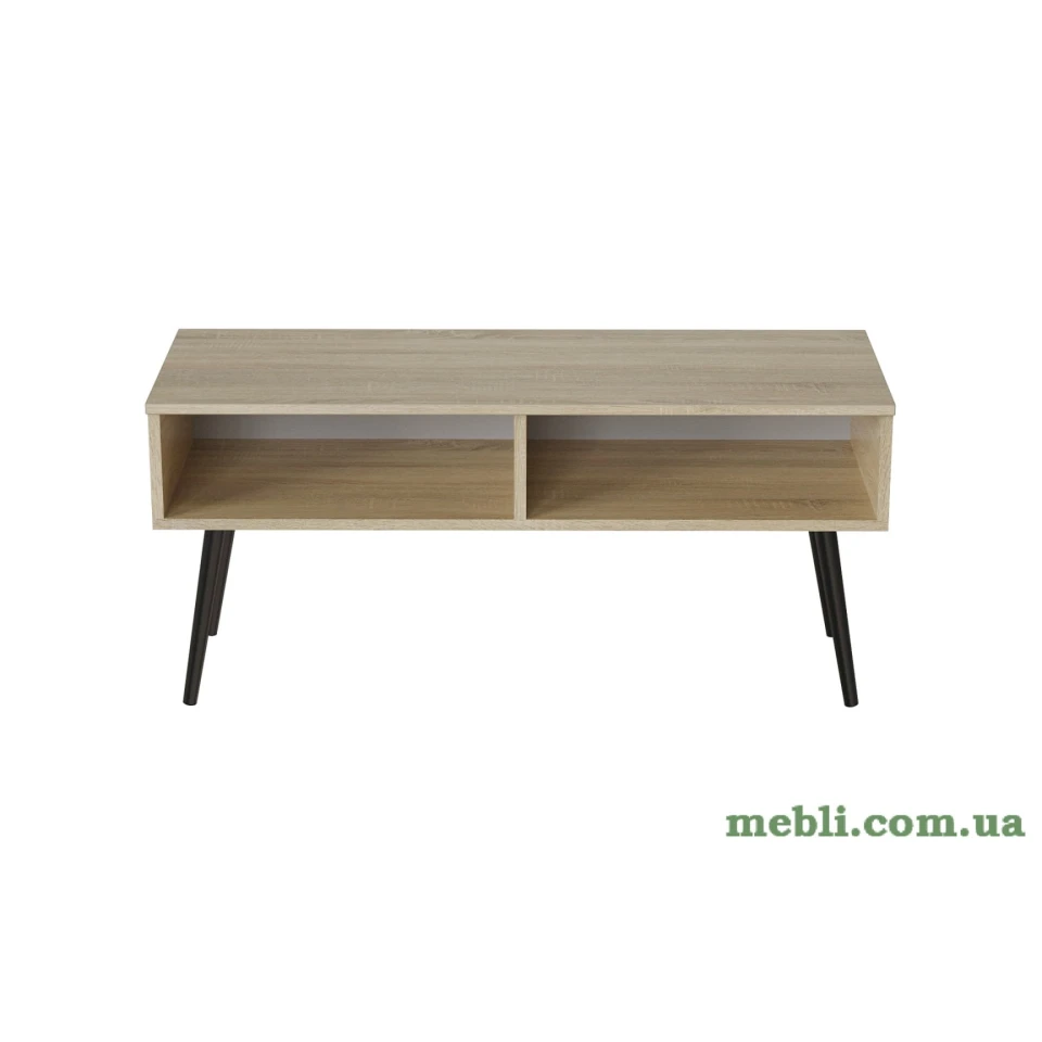 Тумба під ТВ Невада Ferrum-decor 45x100x38 Чорний метал ДСП Дуб Сонома