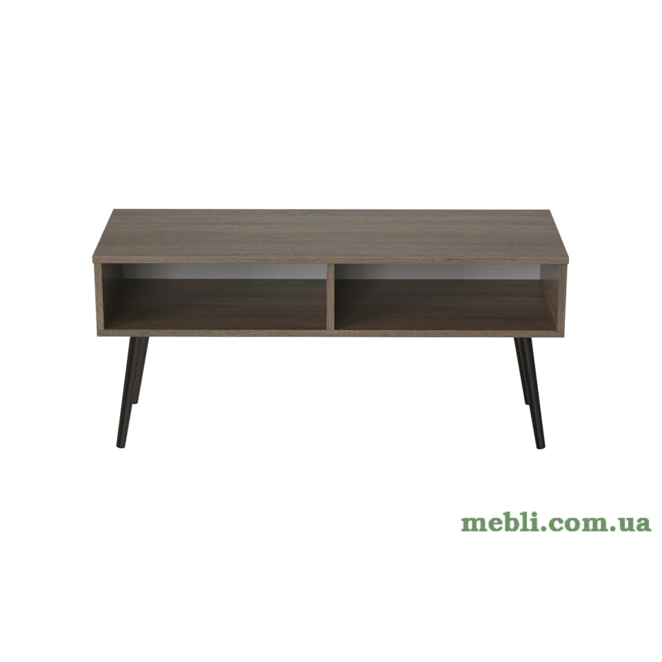 Тумба під ТВ Невада Ferrum-decor 45x100x38 Чорний метал ДСП Дуб Сонома Трюфель