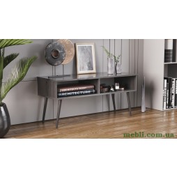 Тумба під ТВ Невада Ferrum-decor 45x100x38 Чорний метал ДСП Сосна Кембра