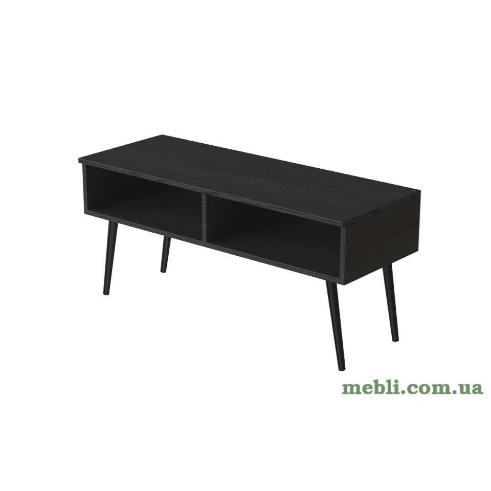 Тумба під ТВ Невада Ferrum-decor 45x100x38 Чорний метал ДСП Сосна Кембра