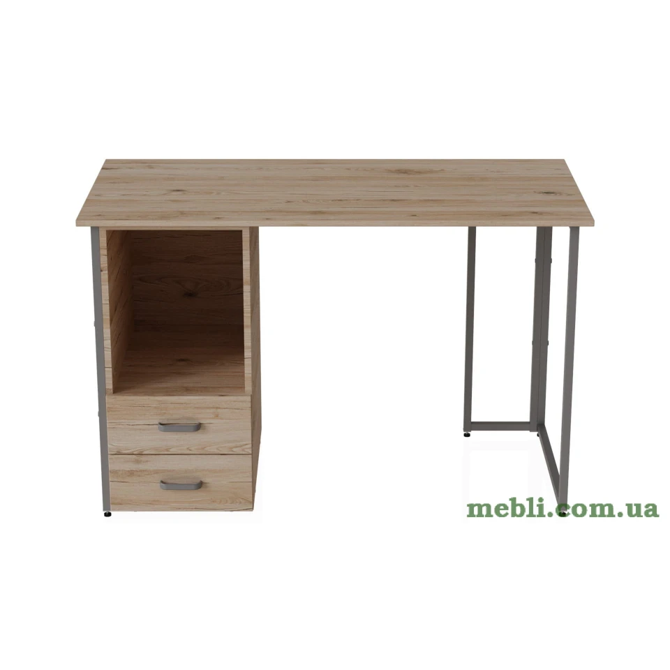 Комп'ютерний стіл Ferrum-decor Отто 75x120x60 сірий ДСП Дуб Артізан 16мм