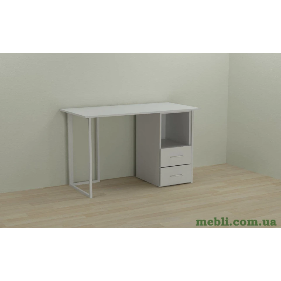 Комп'ютерний стіл Ferrum-decor Отто 75x120x70 білий ДСП Білий 16мм