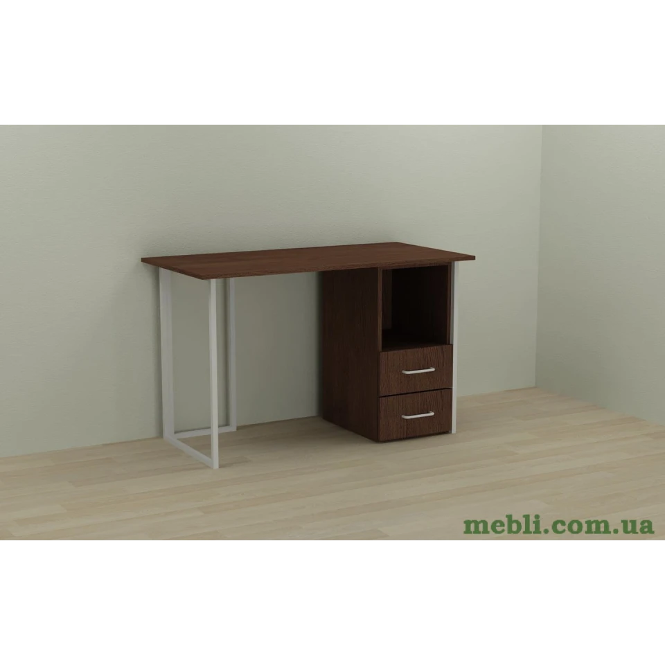 Комп'ютерний стіл Ferrum-decor Отто 75x120x70 білий ДСП Венге 16мм