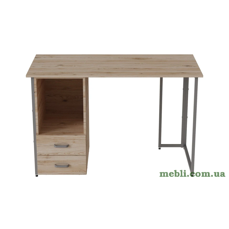 Комп'ютерний стіл Ferrum-decor Отто 75x120x70 сірий ДСП Дуб Артізан 32мм
