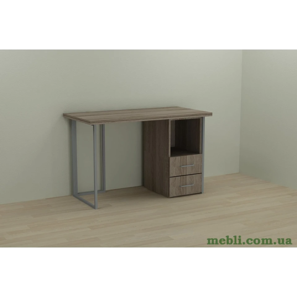 Комп'ютерний стіл Ferrum-decor Отто 75x120x70 сірий ДСП Дуб Сонома Труфель 32мм