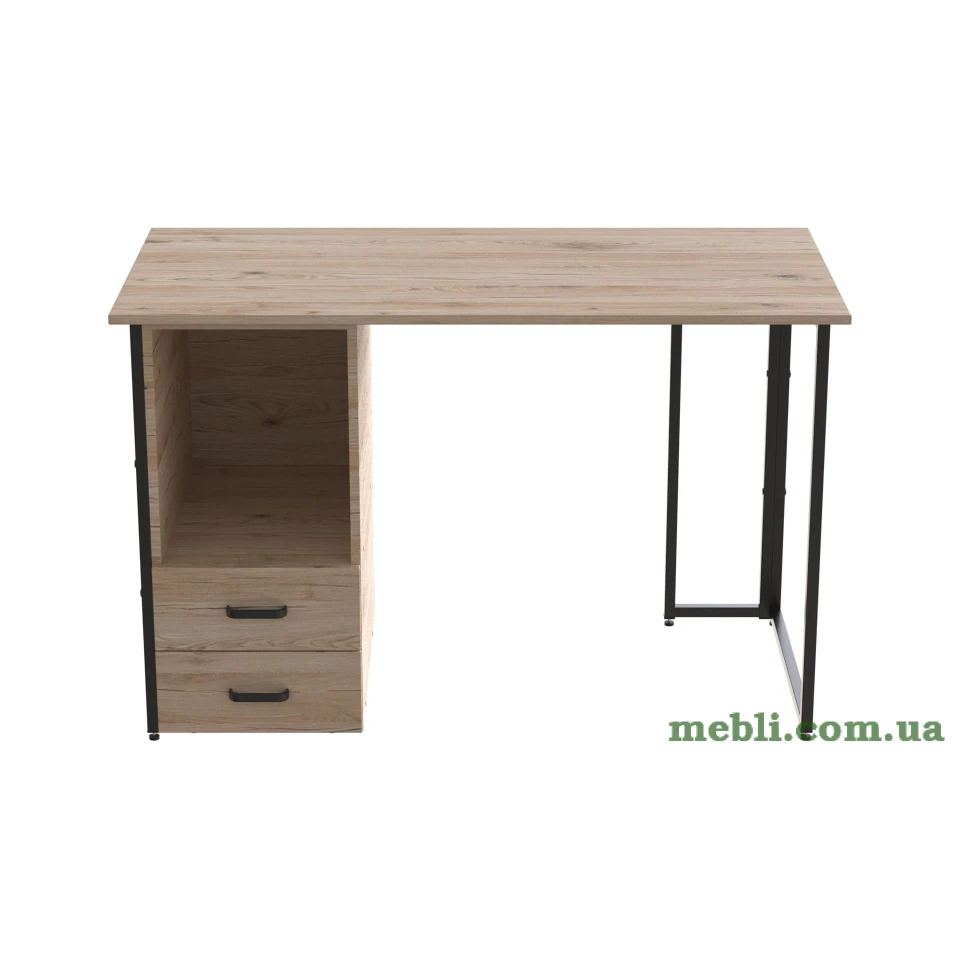 Комп'ютерний стіл Ferrum-decor Отто 75x120x70 чорний ДСП Дуб Артизан 16мм