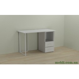 Комп'ютерний стіл Ferrum-decor Отто 75x140x70 білий ДСП Білий 32мм