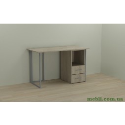 Комп'ютерний стіл Ferrum-decor Отто 75x140x70 сірий ДСП Дуб Сонома 16мм