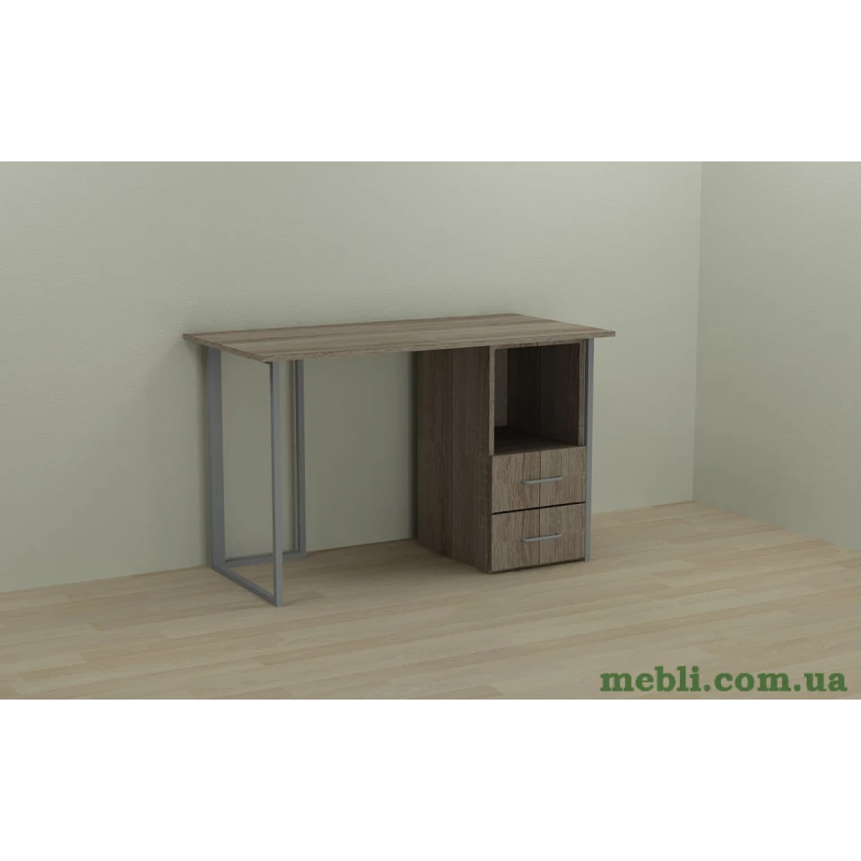 Комп'ютерний стіл Ferrum-decor Отто 75x140x70 сірий ДСП Дуб Сонома Труфель 16мм
