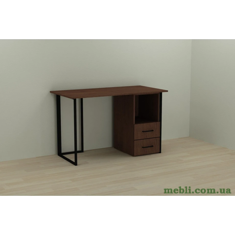 Комп'ютерний стіл Ferrum-decor Отто 75x140x70 чорний ДСП Венге 16мм