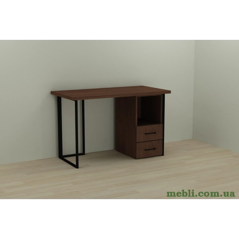 Комп'ютерний стіл Ferrum-decor Отто 76x140x70 чорний ДСП Венге 32мм