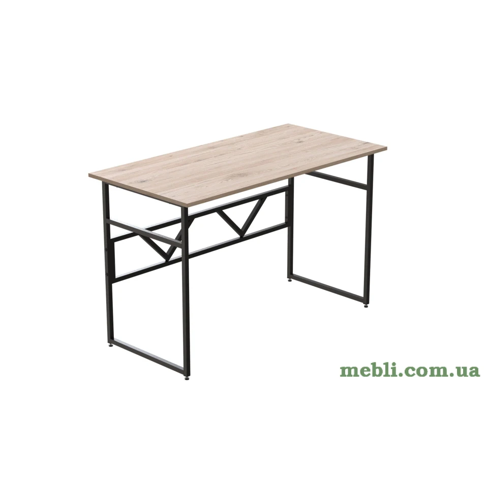 Комп'ютерний стіл Ferrum-decor Райан 75x100x70 чорний ДСП Дуб Артизан 32мм