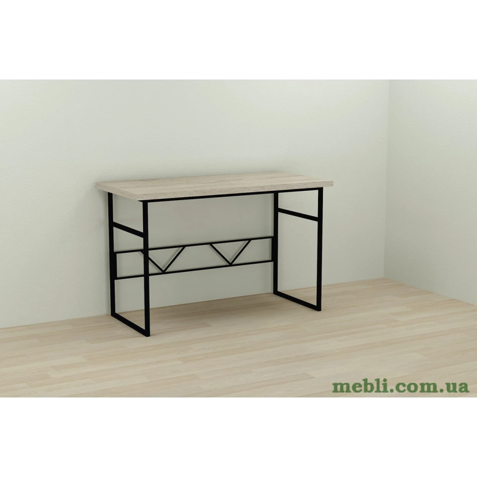 Комп'ютерний стіл Ferrum-decor Райан 75x100x70 чорний ДСП Дуб Сонома 32мм
