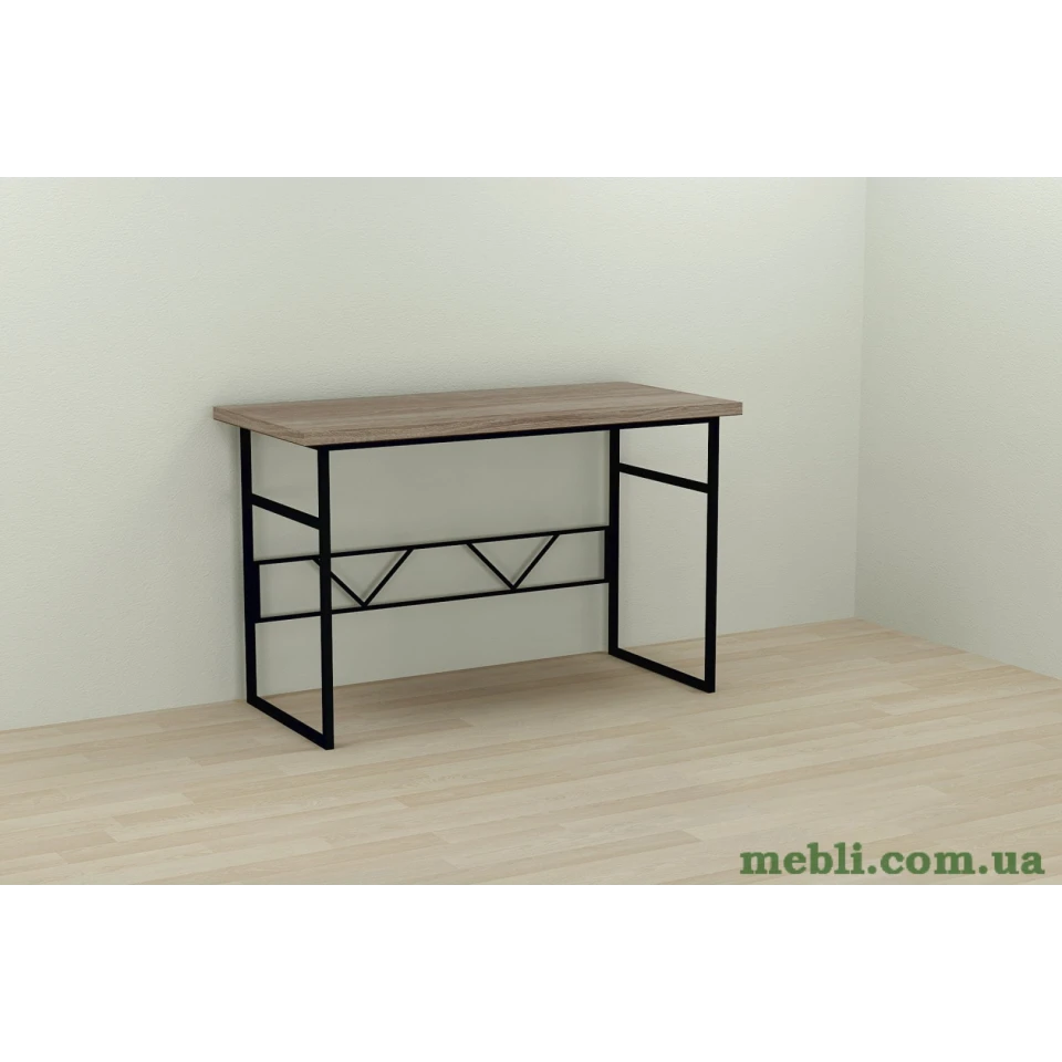 Комп'ютерний стіл Ferrum-decor Райан 75x100x70 чорний ДСП Дуб Сонома Труфель 32мм