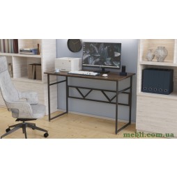 Комп'ютерний стіл Ferrum-decor Райан 75x120x70 чорний ДСП Дуб Сонома Труфель 16мм