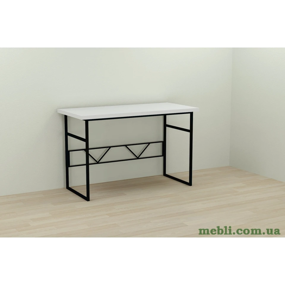Комп'ютерний стіл Ferrum-decor Райан 75x140x70 чорний ДСП Білий 32мм