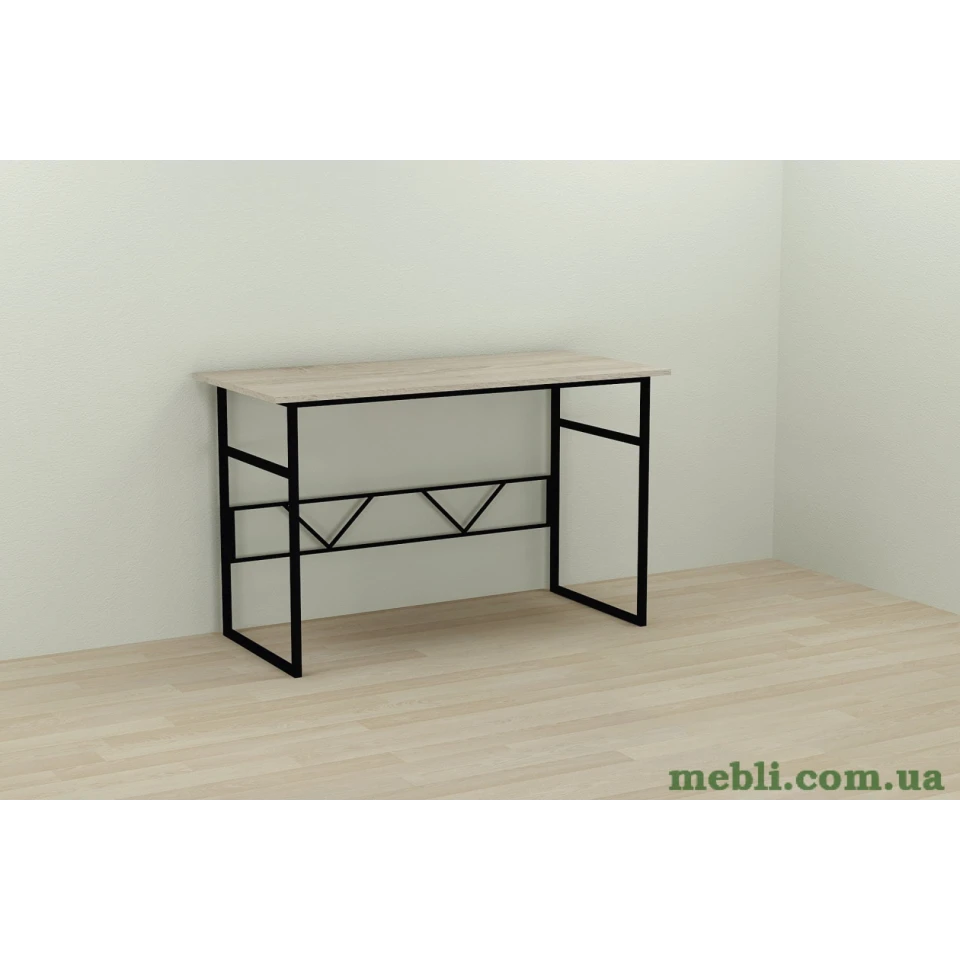 Комп'ютерний стіл Ferrum-decor Райан 75x140x70 чорний ДСП Дуб Сонома 16мм