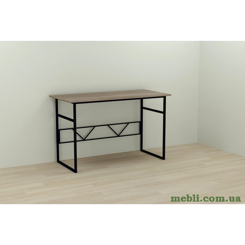 Комп'ютерний стіл Ferrum-decor Райан 75x140x70 чорний ДСП Дуб Сонома Труфель 16мм