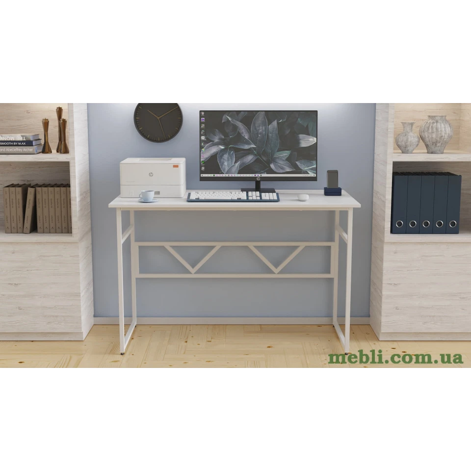 Комп'ютерний стіл Ferrum-decor Раян 75x100x60 білий ДСП Білий 16мм