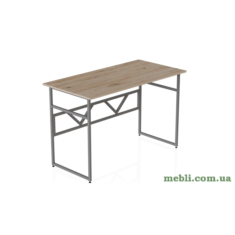 Комп'ютерний стіл Ferrum-decor Раян 75x100x70 сірий ДСП Дуб Артізан 16мм