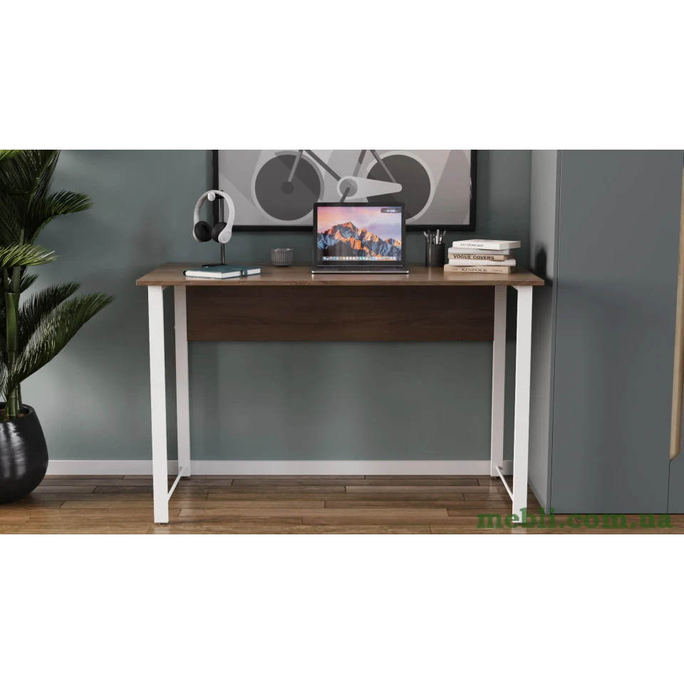 Комп'ютерний стіл Ferrum-decor Раян 75x140x70 білий ДСП Дуб Артізан 32мм