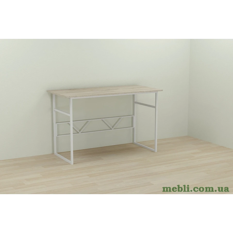 Комп'ютерний стіл Ferrum-decor Раян 75x140x70 білий ДСП Дуб Сонома 16мм