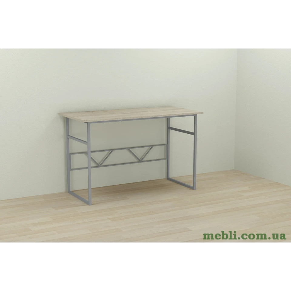 Комп'ютерний стіл Ferrum-decor Раян 75x140x70 сірий ДСП Дуб Сонома 16мм