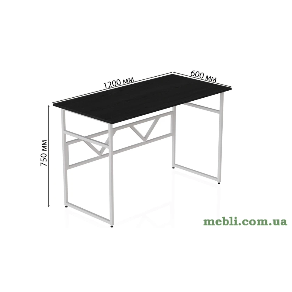 Комп'ютерний стіл Раян 75x120x60 білий ДСП Сосна Кембра 32мм
