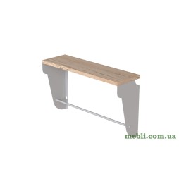 Полиця настінна Ferrum-decor Світ 300x700x150 метал Білий ДСП Артізан