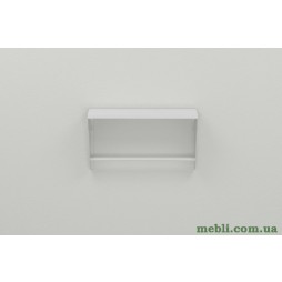 Полиця настінна Ferrum-decor Світ 300x700x150 метал Білий ДСП Білий