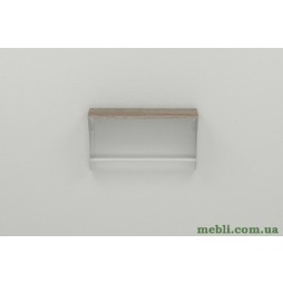 Полиця настінна Ferrum-decor Світ 300x700x150 метал Білий ДСП Сонома Трюфель