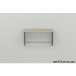 Полиця настінна Ferrum-decor Світ 300x700x150 метал Сірий ДСП Сонома