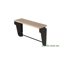 Полиця настінна Ferrum-decor Світ 300x700x150 метал Чорний ДСП Артізан