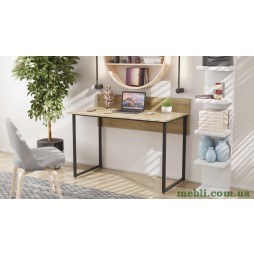 Комп'ютерний стіл Ferrum-decor Скай 75x100x60 чорний ДСП Дуб Сонома 16мм