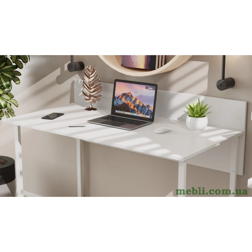 Комп'ютерний стіл Ferrum-decor Скай 75x100x70 білий ДСП Білий 32мм