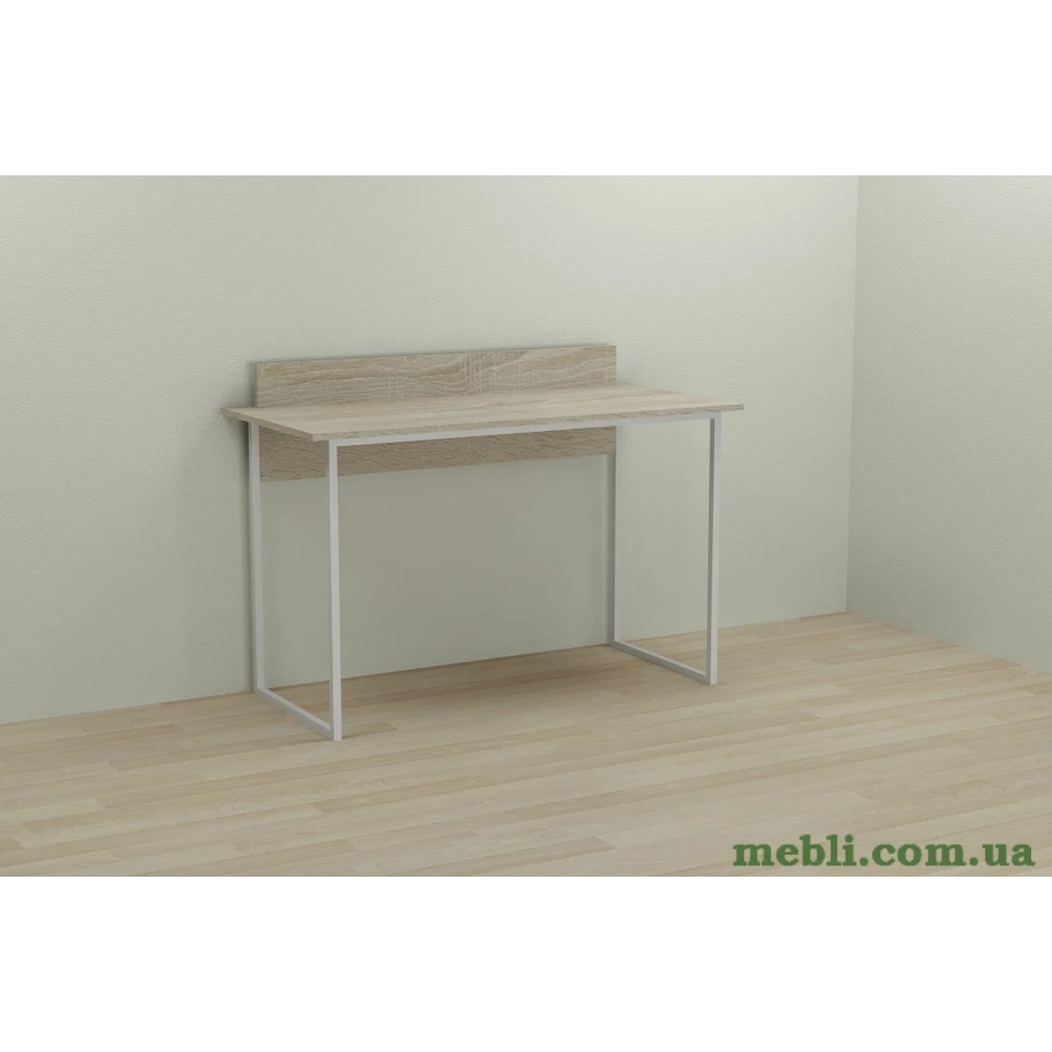 Комп'ютерний стіл Ferrum-decor Скай 75x100x70 білий ДСП Дуб Сонома 16мм