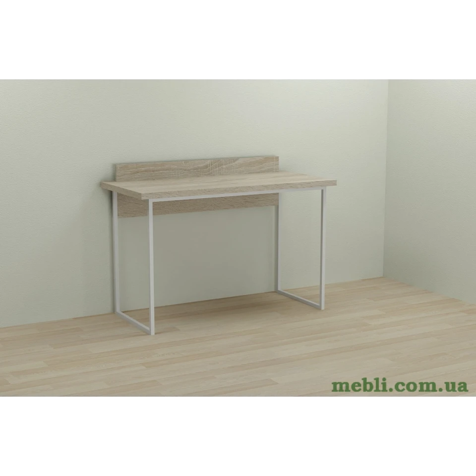 Комп'ютерний стіл Ferrum-decor Скай 75x100x70 білий ДСП Дуб Сонома 32мм