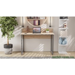 Комп'ютерний стіл Ferrum-decor Скай 75x100x70 сірий ДСП Дуб Артізан 16мм