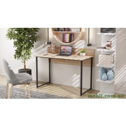 Комп'ютерний стіл Ferrum-decor Скай 75x100x70 чорний ДСП Дуб Артизан 16мм