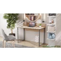 Комп'ютерний стіл Ferrum-decor Скай 75x120x60 сірий ДСП Дуб Артізан 16мм